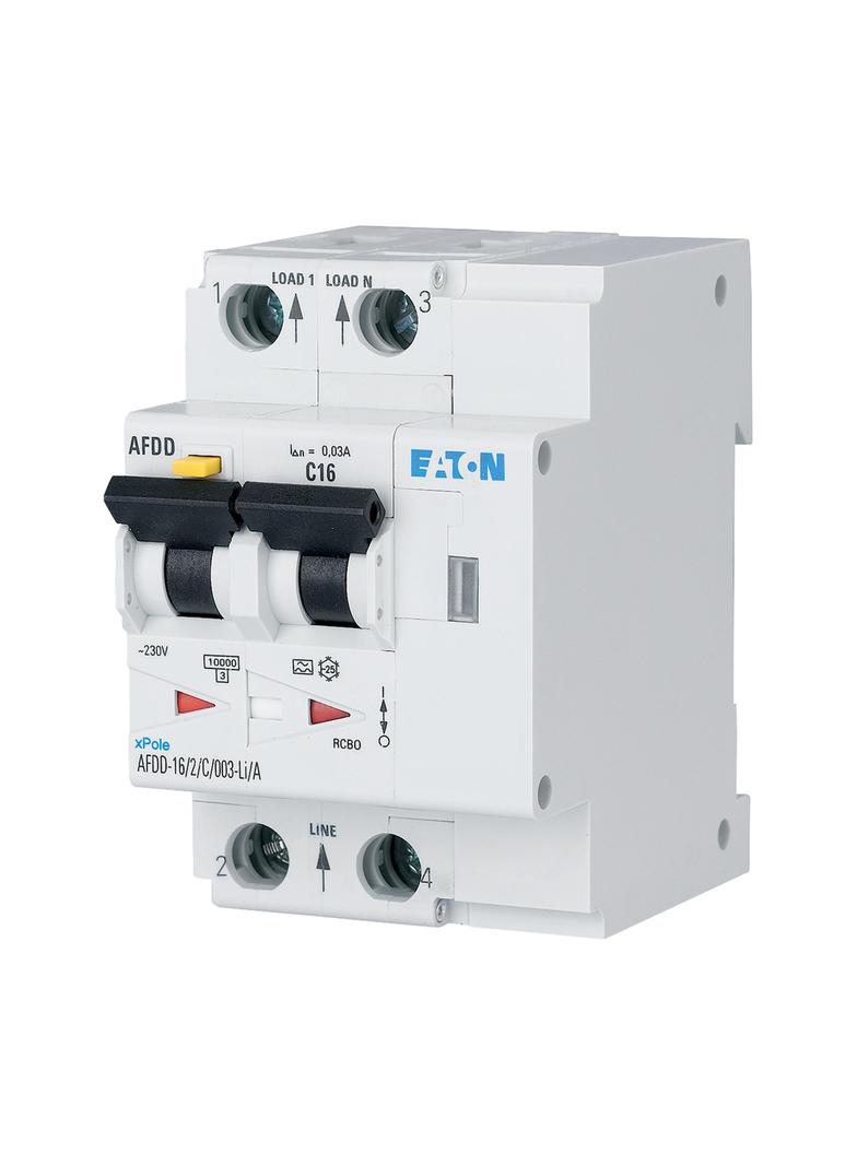 AFDD-16/2/C/003-F Przeciwpożarowy detektor iskrzenia In=16A I?n=0,03A char. C Typ F 2-bieg seri 1872