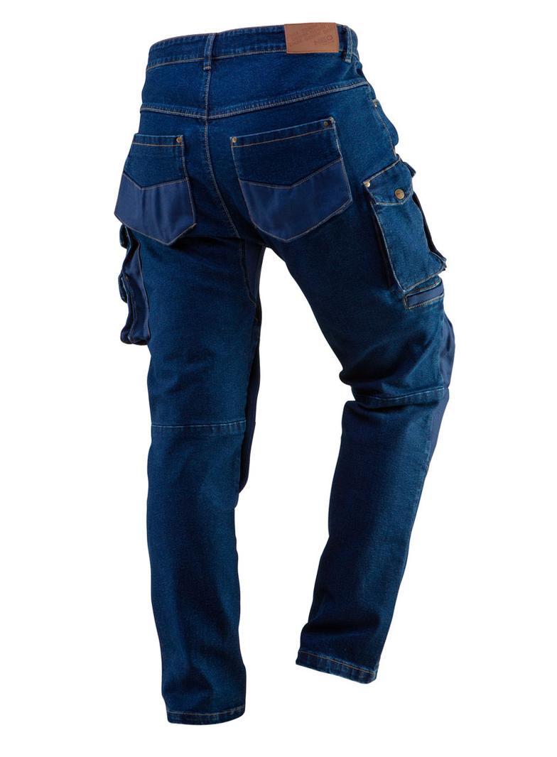 Spodnie robocze DENIM, wzmocnienia na kolanach, rozmiar L