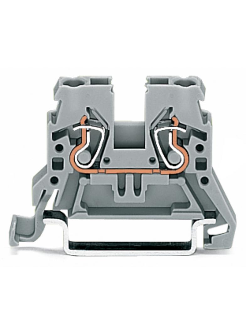 złączka 2-przewodowa 2,5 mm2 szara