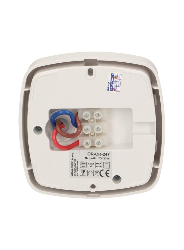 Czujnik ruchu 360st, strefowy, IP20, 2000W OR-CR-247 ORNO