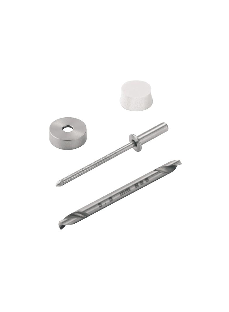 TPSD FIXING SET KTB Zestaw mocowań (obudowa), Klippon TB (Terminal Box), stal nierdzewna, nieobrobiony, srebrny /1szt./ 1252190000 WEIDMÜLLER