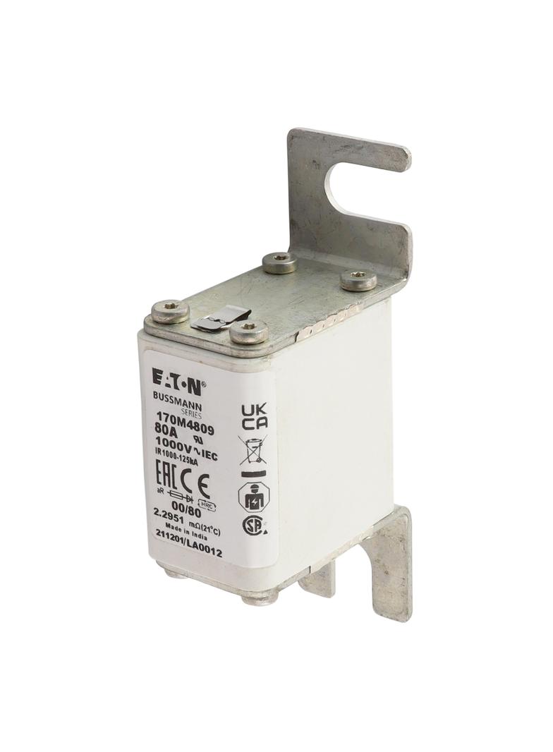 80A 1000V 00/80 aR INDICATOR FUSE Wkładka szybka 80A AC 1000V rozmiar 00 30x47x98 mm aR DIN 170M4809
