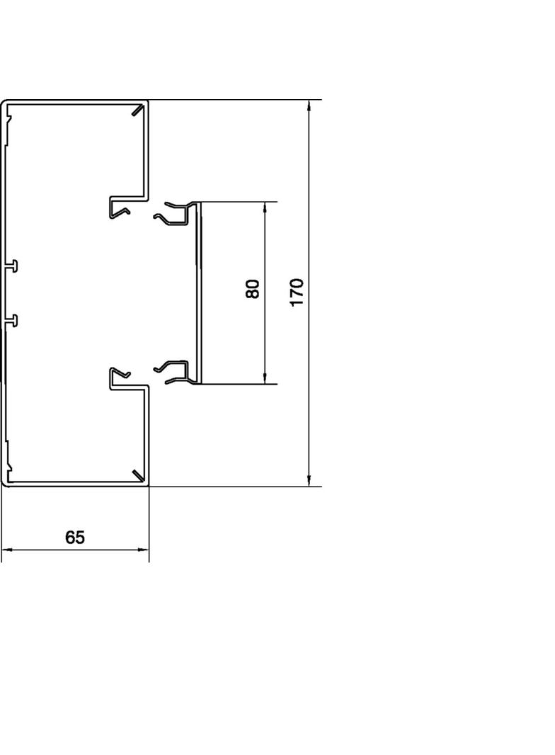 tehalit.BRP Kanał PVC podstawa 65x170, biały