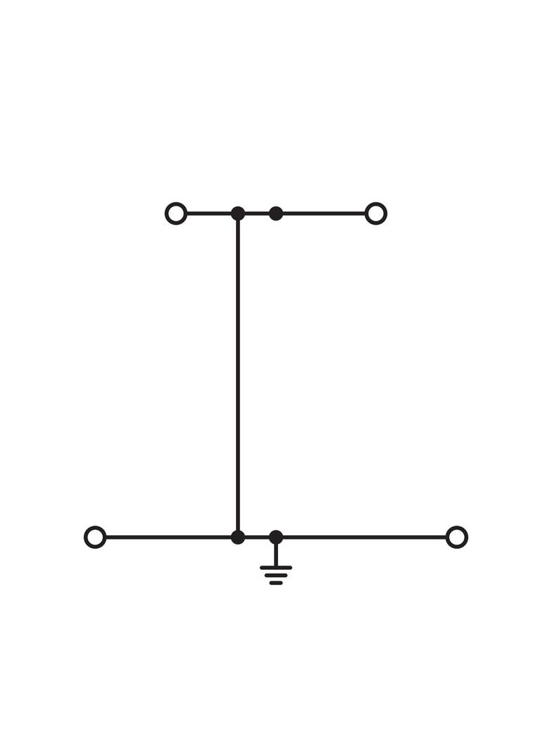złączka dwupiętrowa PE 2,5 mm2 szara