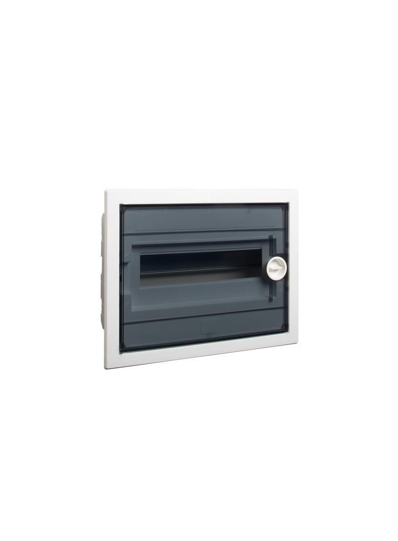 PXF 12T Rozdzielnica podtynkowa płaska drzwi przezroczyste IP40 1 rząd 1x12 modułów 101529 NOARK