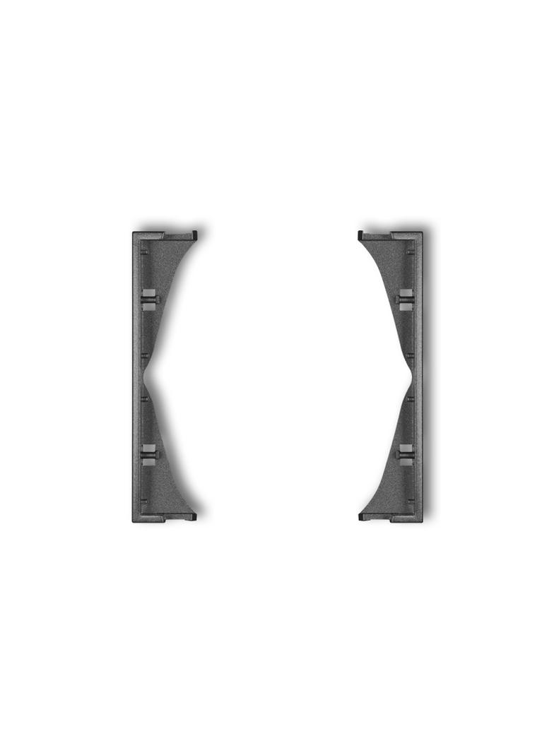 ICON Ramka pośrednia do gniazd podwójnych grafitowy KARLIK