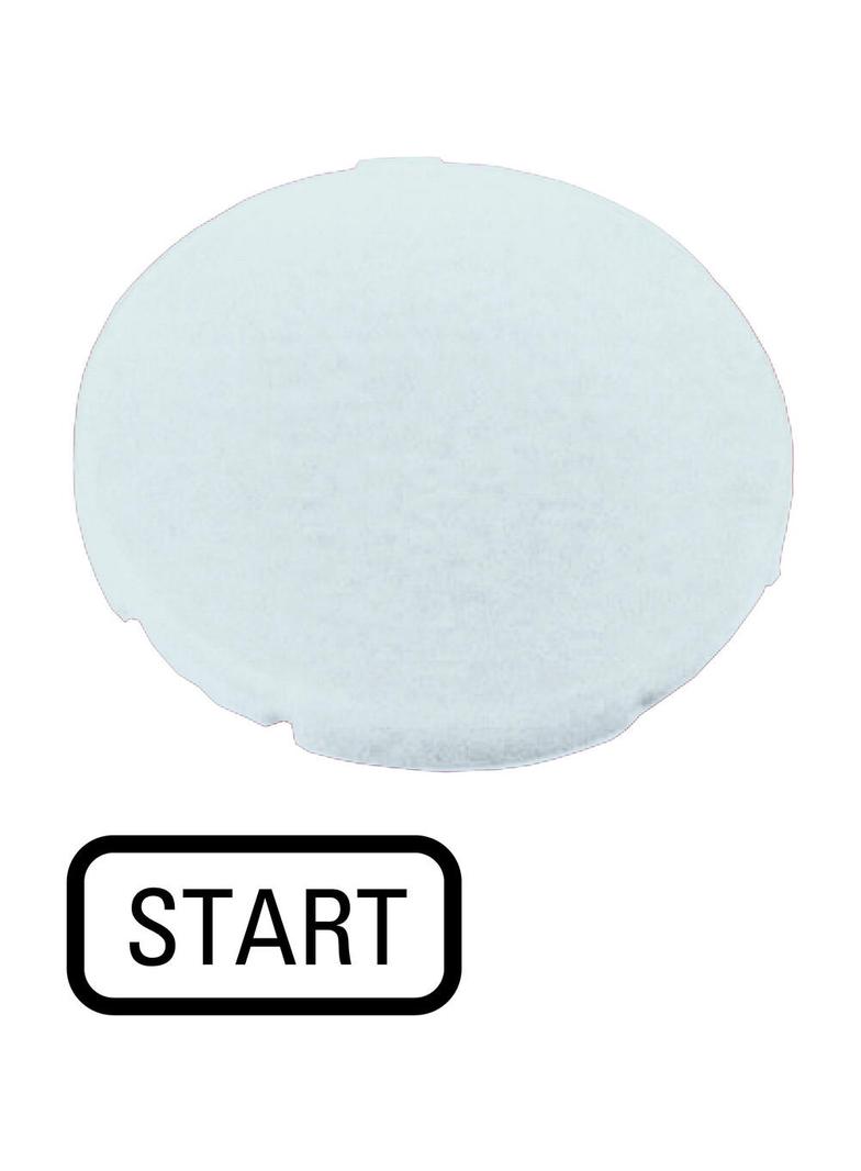 M22-XD-W-GB1 Soczewka przycisku 22mm płaska biała z opisem /STOP/ 218197 EATON