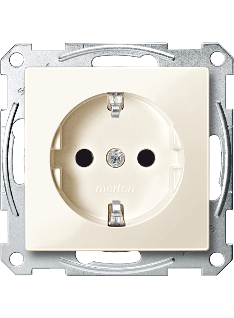 Gniazdo wtykowe SCHUKO, z przesłoną, zaciski bezśrubowe, K, P, system M