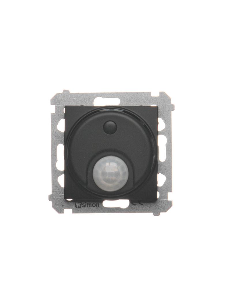 Simon 54 Łącznik z czujnikiem ruchu z przekaźnikiem 8(2) A 230V czarny *Wymagana instalacja 3-przewodowa DCR10P.01/49 KONTAKT