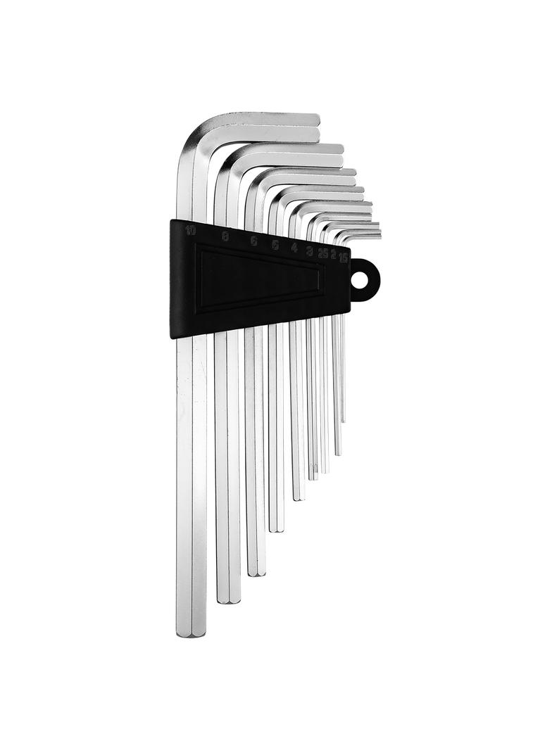 Klucze sześciokątne 1.5-10 mm (długie), zestaw 9 szt.