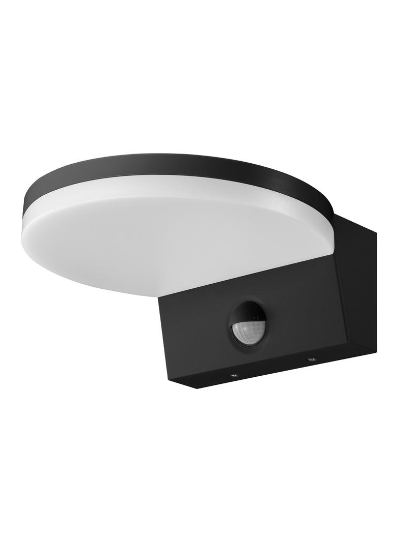ASPEN LED 15W, oprawa ogrodowa z czujnikiem ruchu PIR, 1300lm, IP65, 4000K, czarna