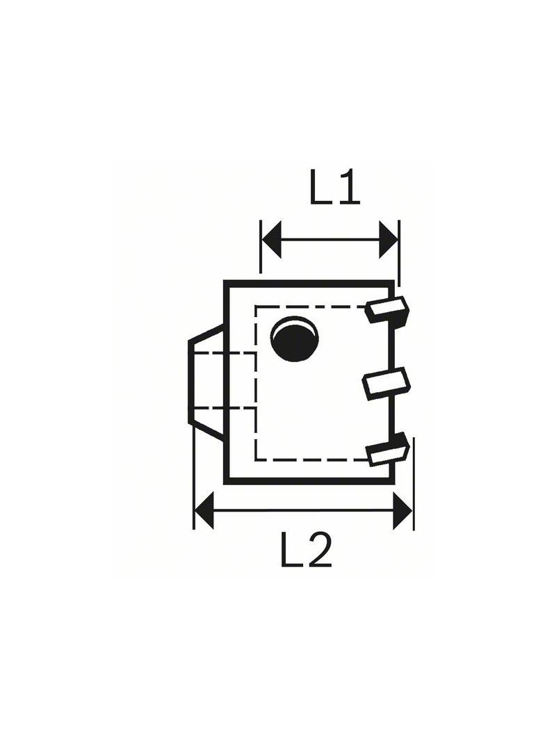 3-częściowy zestaw z koronką wiertniczą, SDS-plus 2608550064 BOSCH