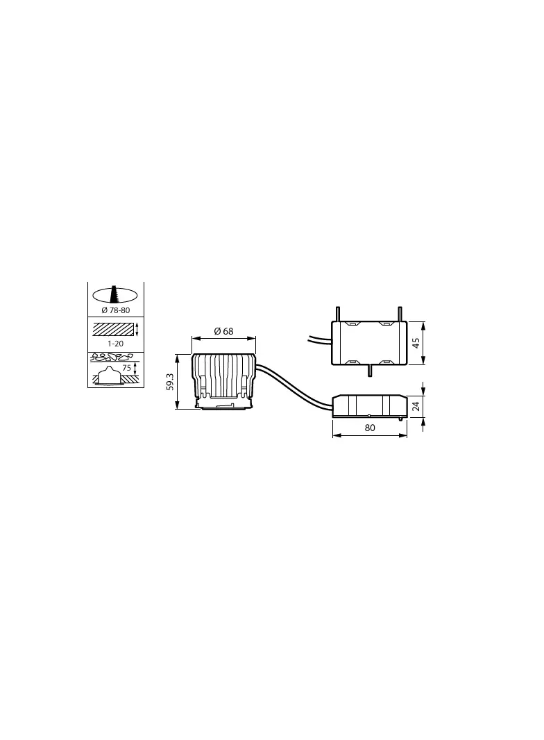 Oprawa sufitowa Downlight typu Spot LED Coreline RS150Z 7,2W 660lm IP20/54 2700K barwa ciepła ściemn 9,11402E+11 PHILIPS