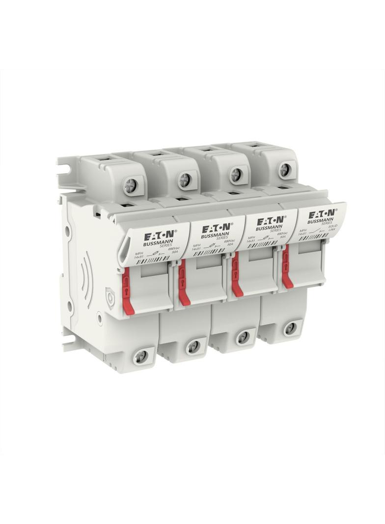 3 Pole 14x51 MFH and Neutral Podstawa wkładki cylindrycznej 14x51 3p+1N 50A 690VAC CH143DNU EATON