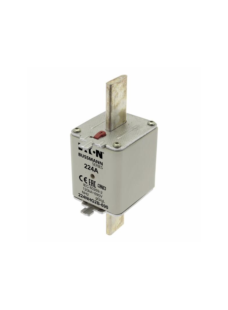 NH FUSE 224AMP 690V gG SIZE 2 Wkładka NH2 224A 690V GL/GG podwójny wskaźnik 224NHG2B-690 EATON