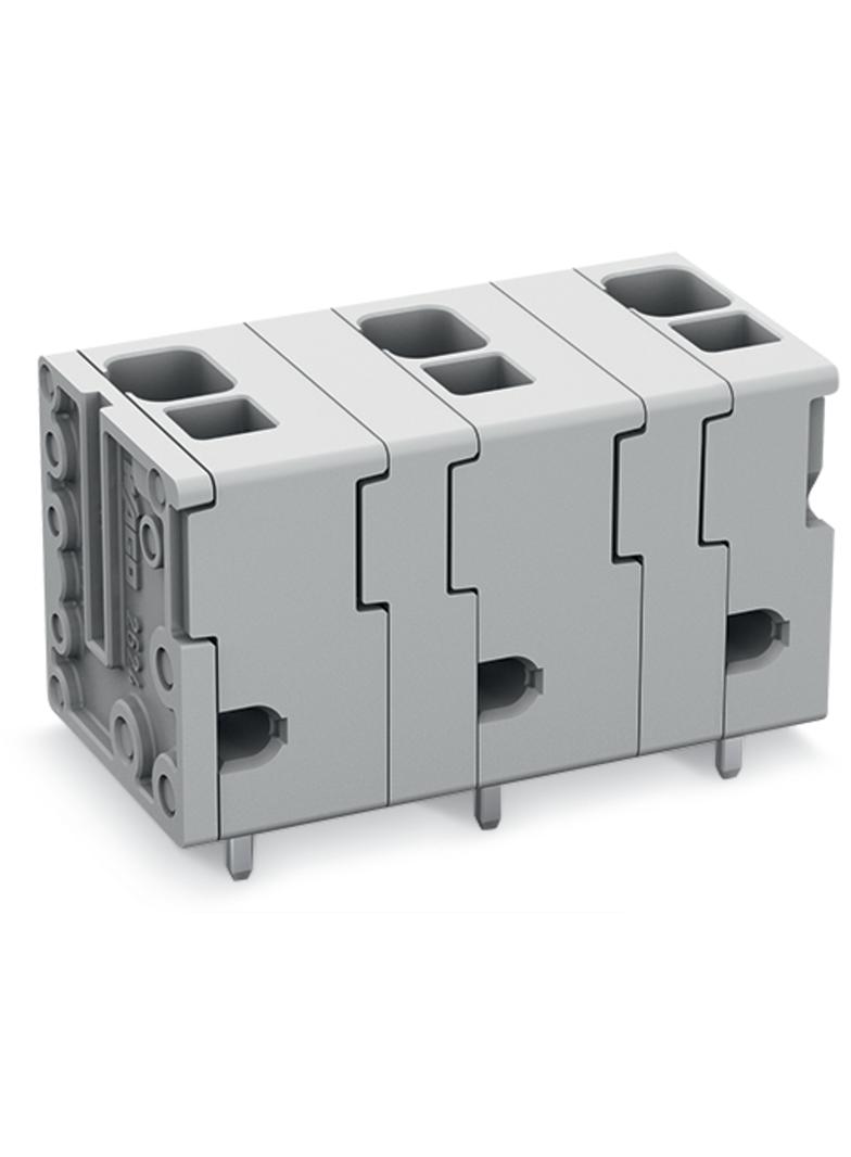 Złączka do płytek drukowanych 4mm2 raster 11,5mm 10-bieg szara /10szt./ 2624-3510 WAGO
