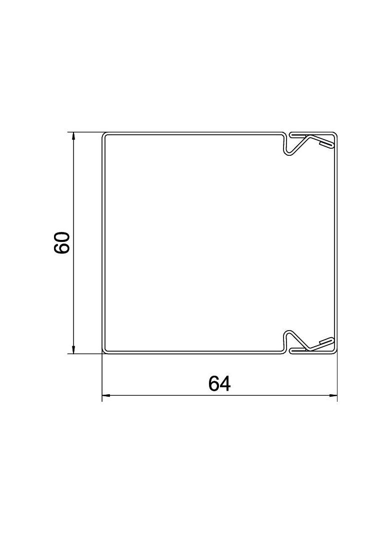 KANAŁ LKM 60X60 STAL FS
