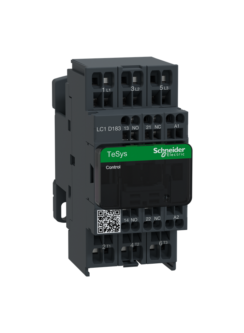 Stycznik mocy TeSys D AC3 18A 3P 1NO 1NC cewka 230VAC LC1D183P7