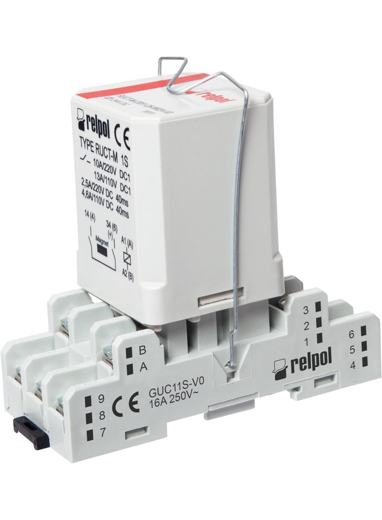 Przekaźnik interfejsowy PRUCT-M-2052-26-W024-V0 2Z 24V DC 16A / 250V AC RELPOL