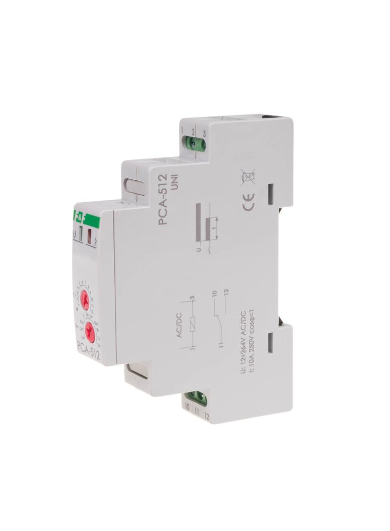 Przekaźnik czasowy awersyjny styki: 1Z/R 12-264V PCA-512uni F&F