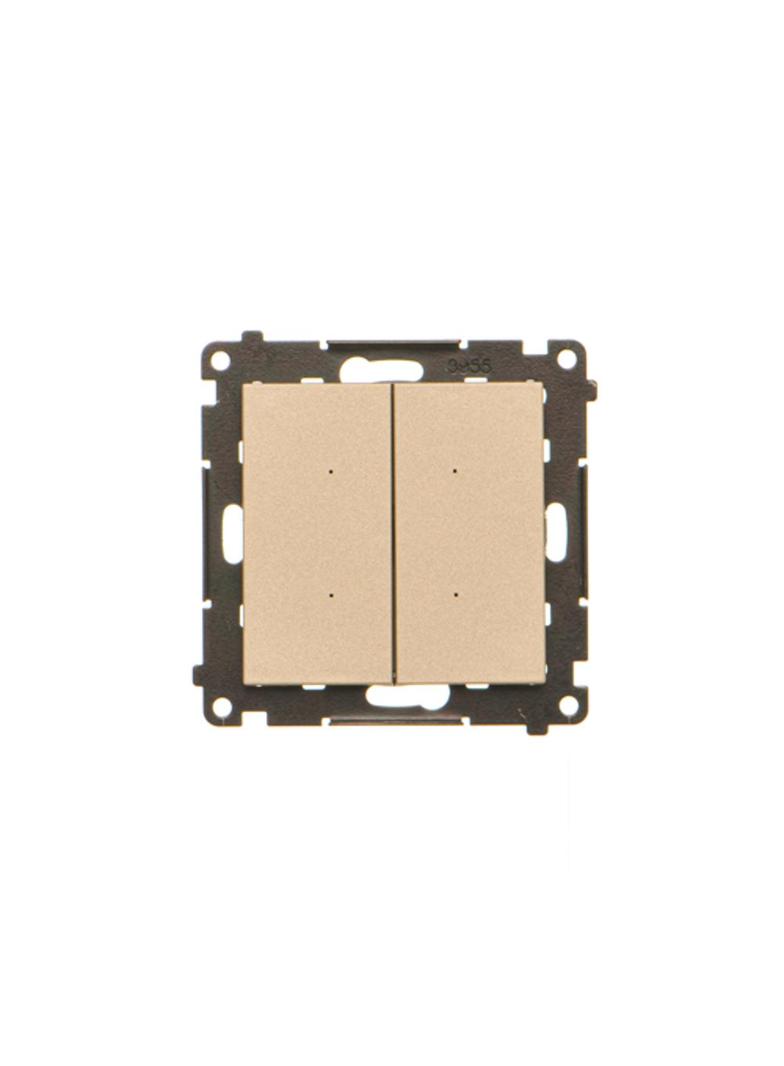Simon 55 WMDL-TEW2-144 Łącznik elektroniczny podwójny z funcją przycisku lub łącznika czasowego, 2x1 TEW2.01/144 KONTAKT