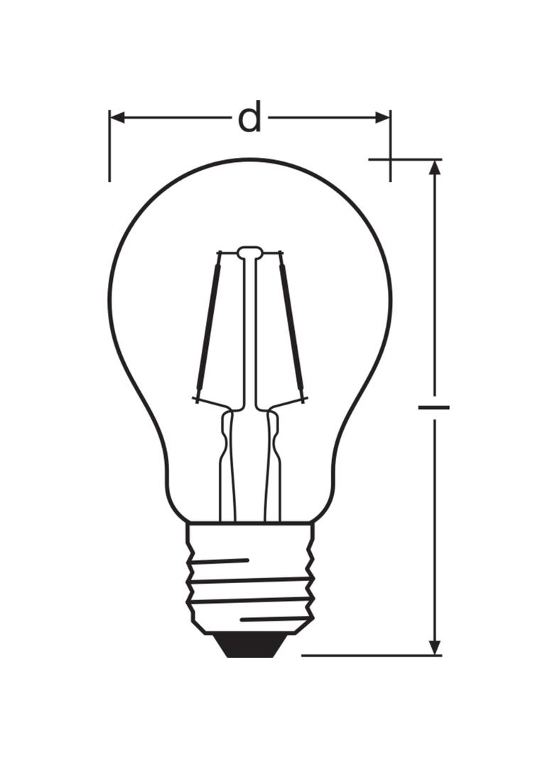 Żarówka LED Vintage 1906 LED CL A FIL GOLD 22 non-dim 2,5W/824 E27 4058075293199 LEDVANCE