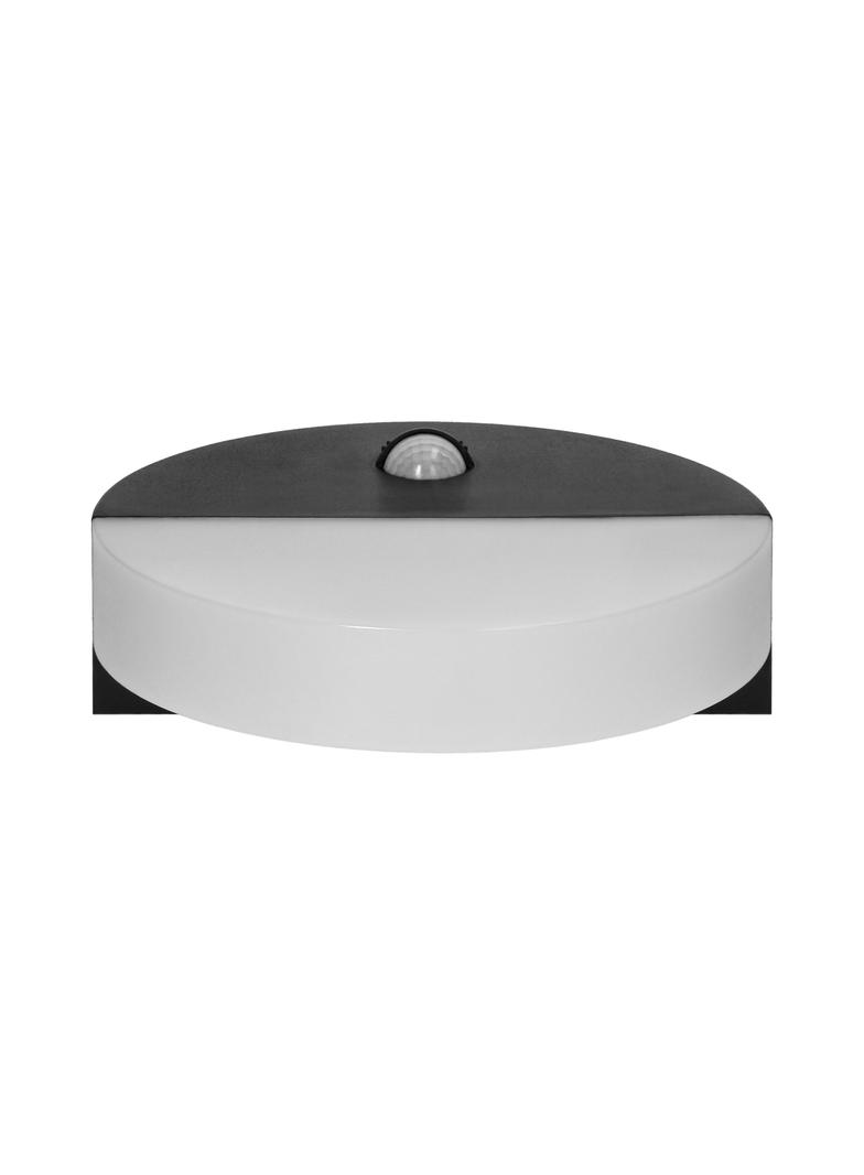 HALIT LED 10W oprawa ogrodowa z czujnikiem ruchu 140st 600lm IP65 4000K IK10 czarna AD-OP-6116BLPMR4 ORNO