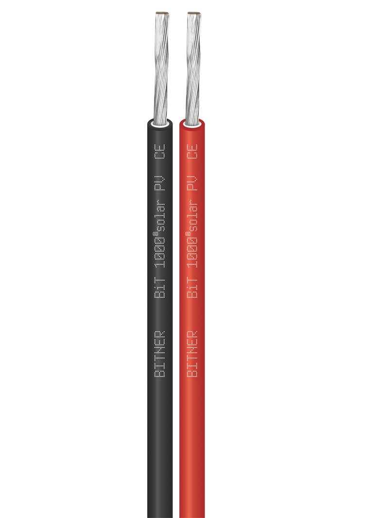 BiT 1000 solar PV BLACK 1x4,0 Przewód jednożyłowy giętki, do instalacji fotowoltaicznych