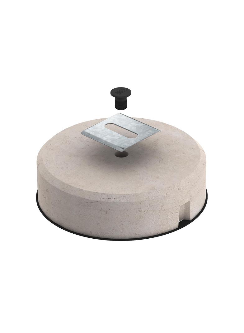 TrayFix-10-L, Podstawa betonowa do koryt