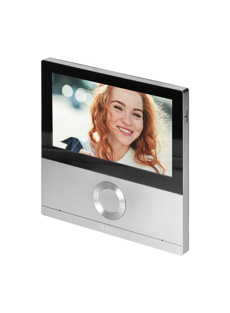 Wideo monitor bezsłuchawkowy, kolorowy, LCD 7", dotykowy, WiFi + Tuya, z gniazdem na kartę pamięci,