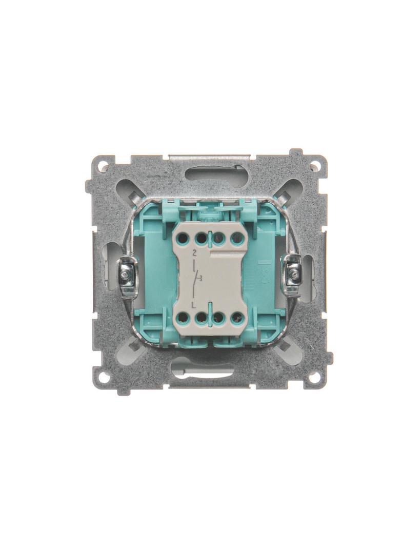 Simon Basic Przycisk dzwonek 10A 250V szybkozłączka stal inox BMD1.01/21 KONTAKT