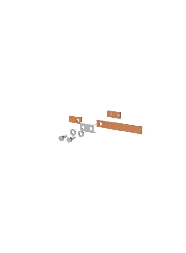 ZX2224 Szyna miedziana 20x5mm szerokość 1PW 250mm V1, A1 (do samodzielnego montażu)