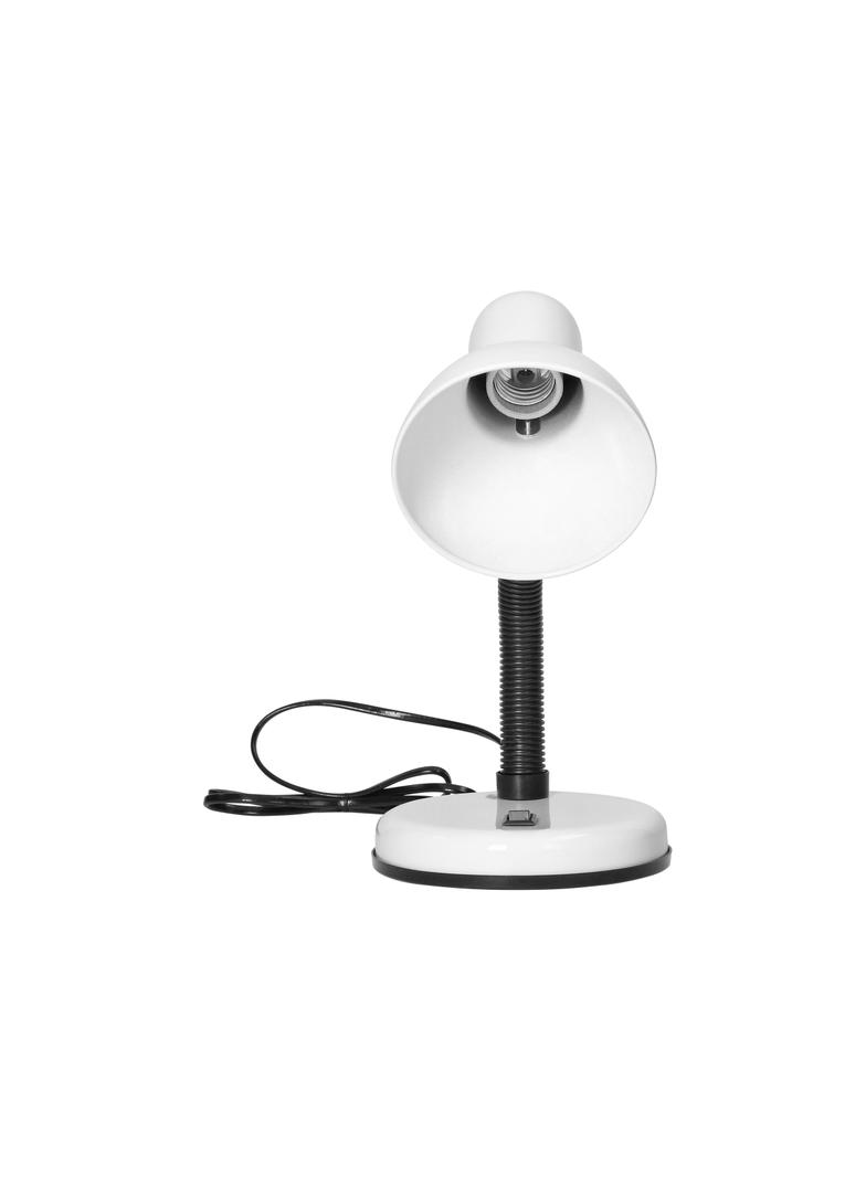 FUPI, lampa biurkowa, 40W, E27, stal + tworzywo, biała DL-4/W ORNO