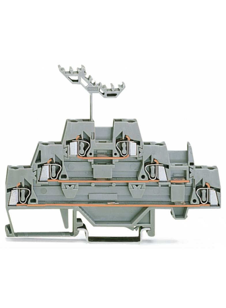 złączka trzypiętrowa L/L/L 2,5 mm2 szara