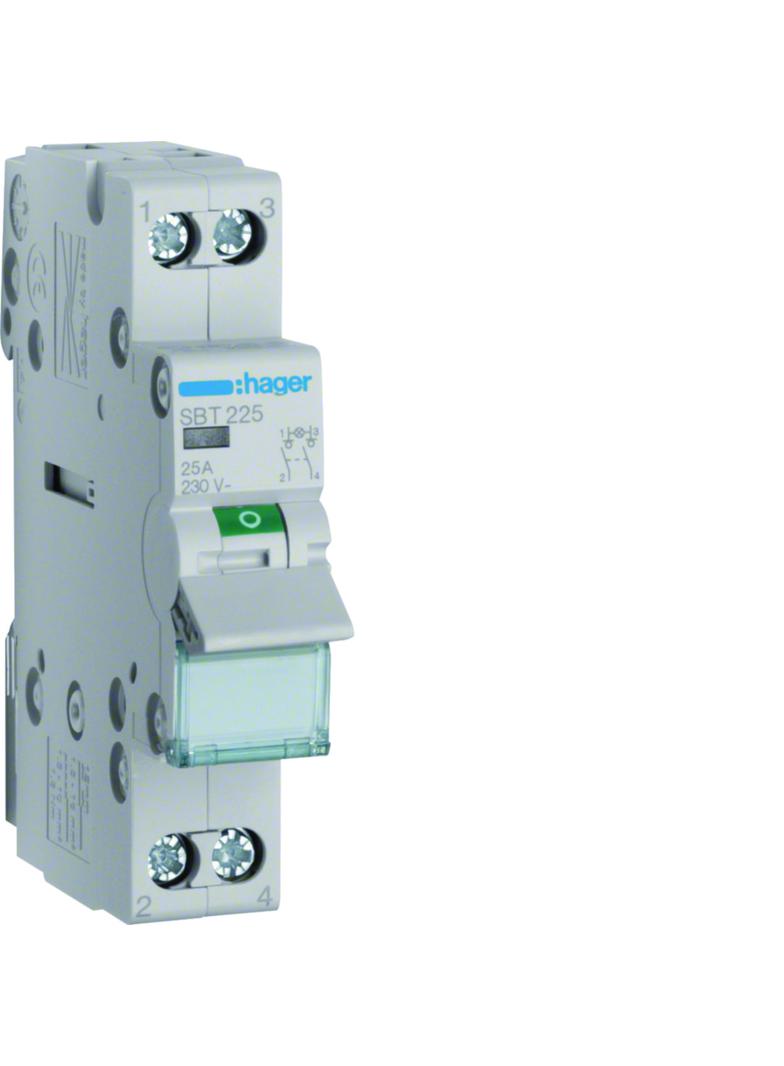 Modułowy rozłącznik izolacyjny z lampką sygnalizacyjną 2P 25A 230VAC SBT225 HAGER