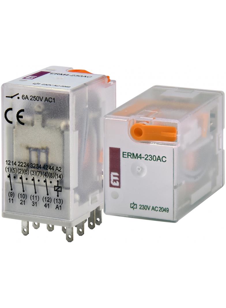 Przekaźnik 4 stykowy 230V AC ERM4-230ACL 002473011 ETI