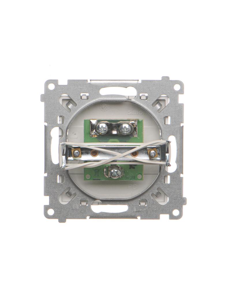 Simon 55 Gniazdo antenowe TV pojedyncze Do instalacji indywidualnych Aluminium mat