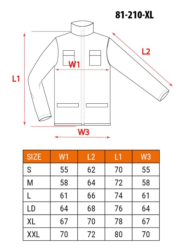 Bluza robocza, rozmiar XL/56