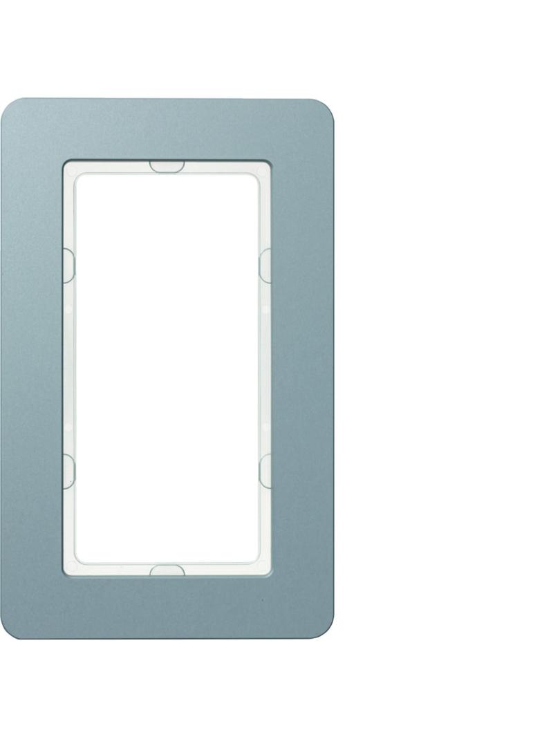 BERKER Q.7 Ramka z dużym wycięciem aluminium 13096074 HAGER