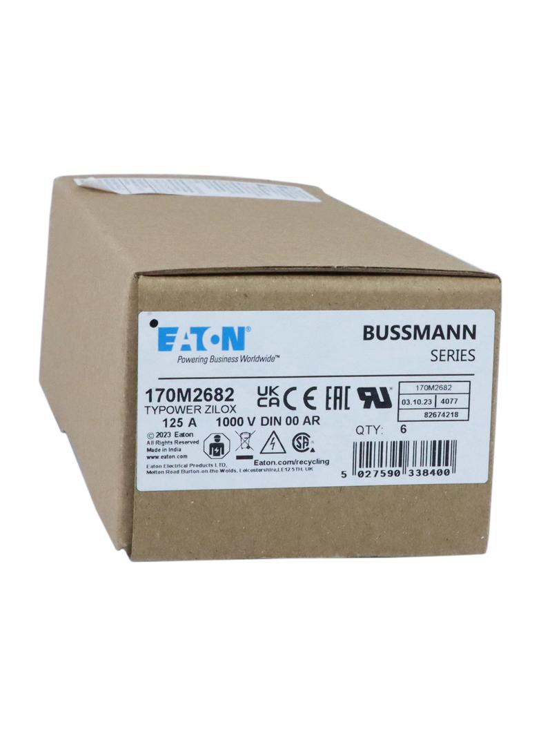125A 1000V aR DIN 00 TYPE T FUSE Wkładka szybka 125A AC 1000V DIN 00 aR DIN IEC nieizolowan 170M2682