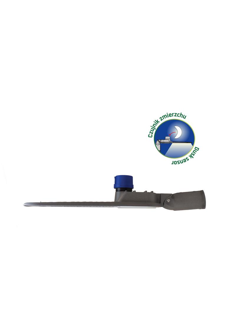 STREETOS 2 ULICZNA 100W NW 230V 145/75st IP65 IK09 555x172x114mm SZARY CZUJNIK ZMIERZCHU 5 LAT GW.