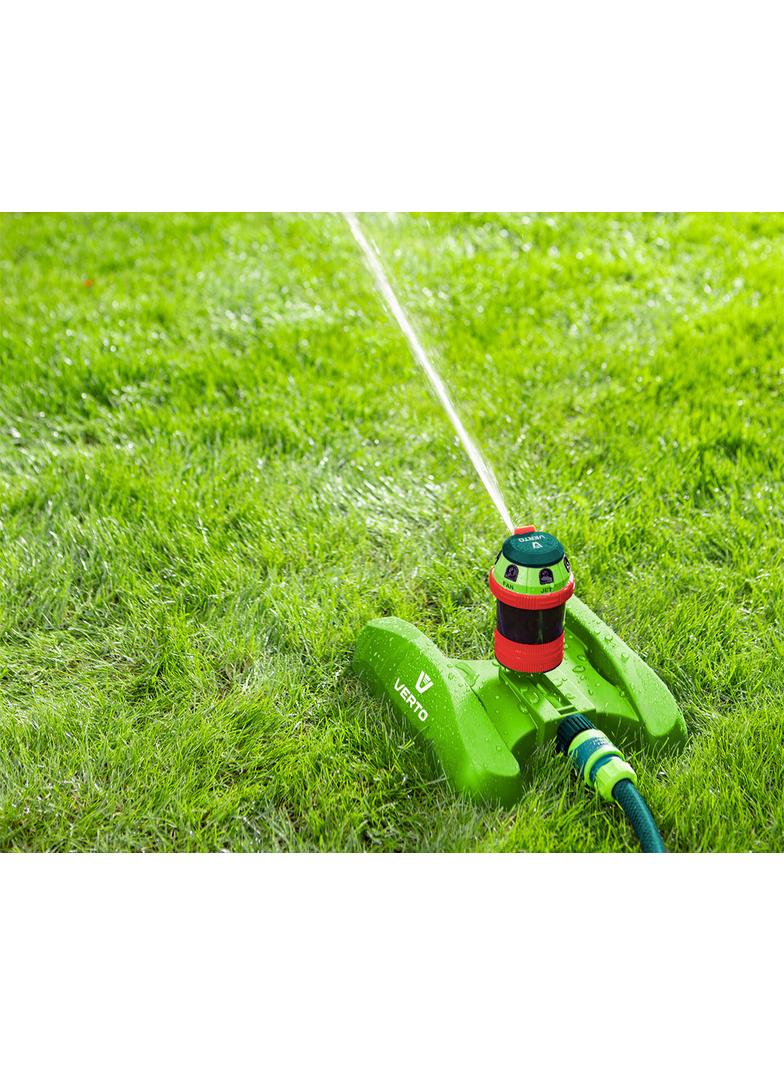 Zraszacz sektorowy, 6- funcyjny z napędem, regulowany zasięg,  powierzchnia podlewania max 491 m2, p