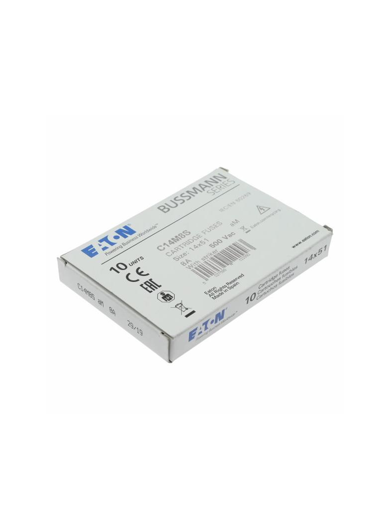C14M8S Wkładka cylindryczna z wybijakiem 14x51 8A GG 500V AC C14M8S EATON