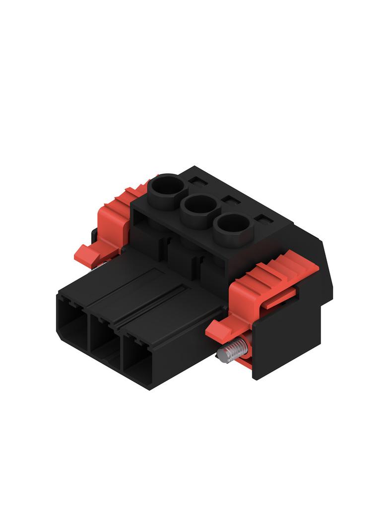 SVZ 7.62HP/03/180SFI SN BK BX Wtyk PCB (złącze wiązki), 7.62 mm, Liczba biegunów: 3, Przyłącze z jarzmem /100szt./ 1932190000 WEIDMÜLLER