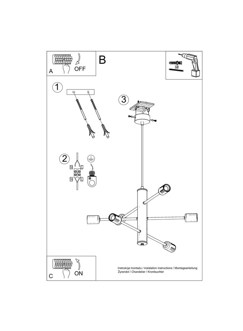 Sollux Żyrandol DUOMO 6 SL.0305