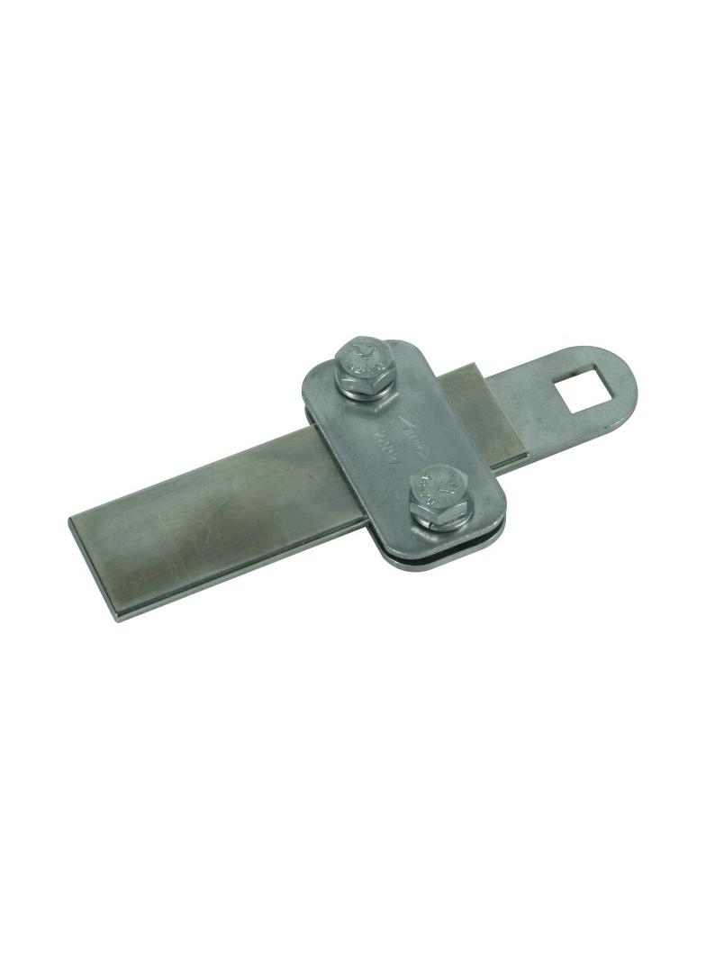 Zacisk przyłączeniowy, stal nierdzewna NIRO 200 kA do płask. 30x4 mm, z kwadratowym otworem 11 mm