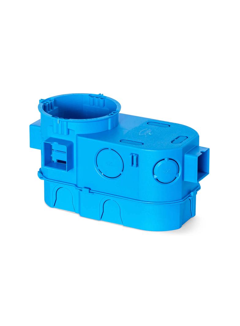 SE2x60G ,  Puszka do istalacji elementów elektronicznych, podtynkowa, głęboka, szeregowa, niebieski