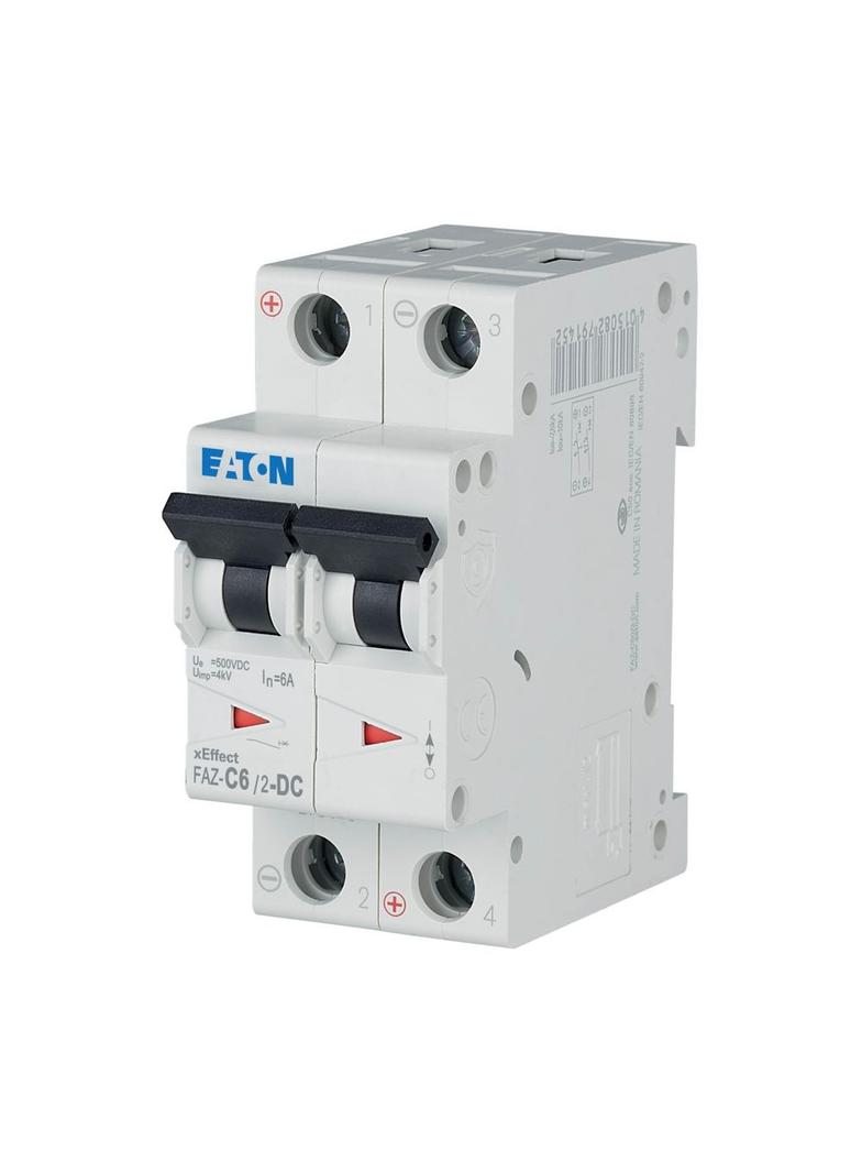 FAZ-C6/2-DC Wyłącznik nadprądowy 10kA DC C6A 2P 279137 EATON