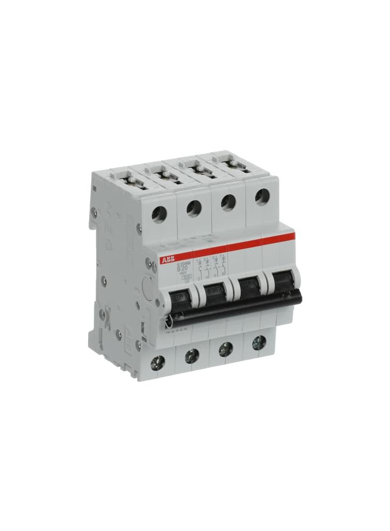 S204M-B20 Wyłącznik nadprądowy 10kA 4P B20A 2CDS274001R0205 ABB