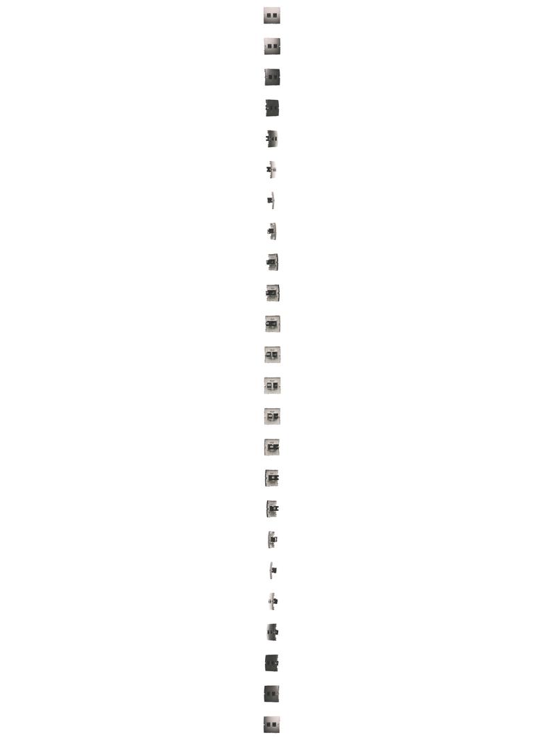 Simon Basic Gniazdo komputerowe RJ45 kat.5e + telefoniczne RJ11 . Montaż gniazda na wkręty do puszki stal inox BMF5T.02/21 KONTAKT